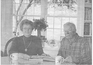 Julain & Lyndal Look at Julian's High School Yearbook at Julian's home in Glennville